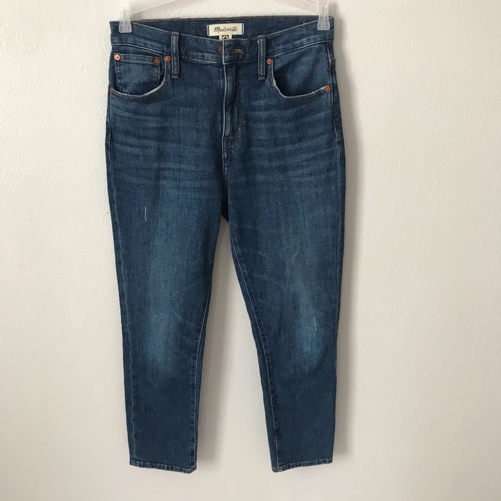 Madewell High Rise Slim Boyjean Cropped Jeans 26